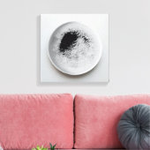 Monochrome Kaffeetextur abstrakt Art. 12 Leinwanddruck (Insitu (Wohnzimmer))