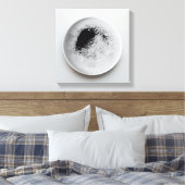 Monochrome Kaffeetextur abstrakt Art. 12 Leinwanddruck (Insitu (Schlafzimmer))