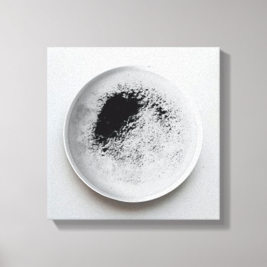 Monochrome Kaffeetextur abstrakt Art. 12 Leinwanddruck (Vorderseite)