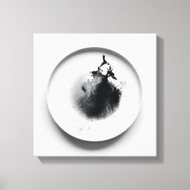 Monochrome Kaffeetextur abstrakt Art. 13 Leinwanddruck