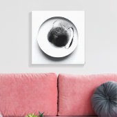 Monochrome Kaffeetextur abstrakt Art. 14 Leinwanddruck (Insitu (Wohnzimmer))