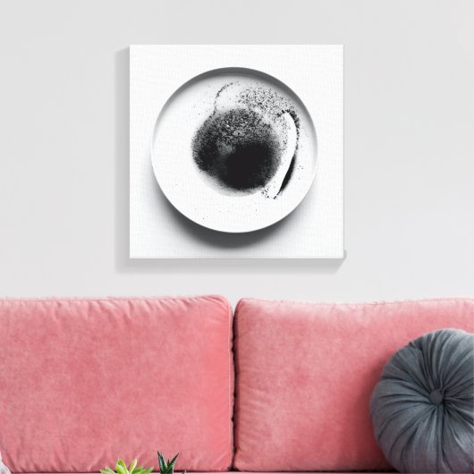 Monochrome Kaffeetextur abstrakt Art. 14 Leinwanddruck (Insitu (Wohnzimmer))