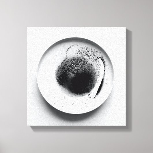 Monochrome Kaffeetextur abstrakt Art. 14 Leinwanddruck (Vorderseite)
