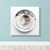 Monochrome Kaffeetextur abstrakt Art 17 Leinwanddruck (Insitu (Holzboden))