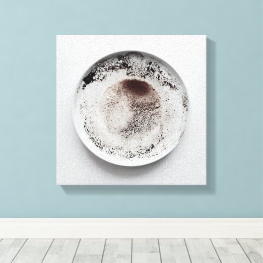 Monochrome Kaffeetextur abstrakt Art 17 Leinwanddruck (Insitu (Holzboden))