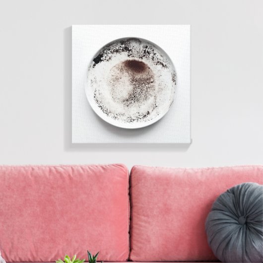 Monochrome Kaffeetextur abstrakt Art 17 Leinwanddruck (Insitu (Wohnzimmer))