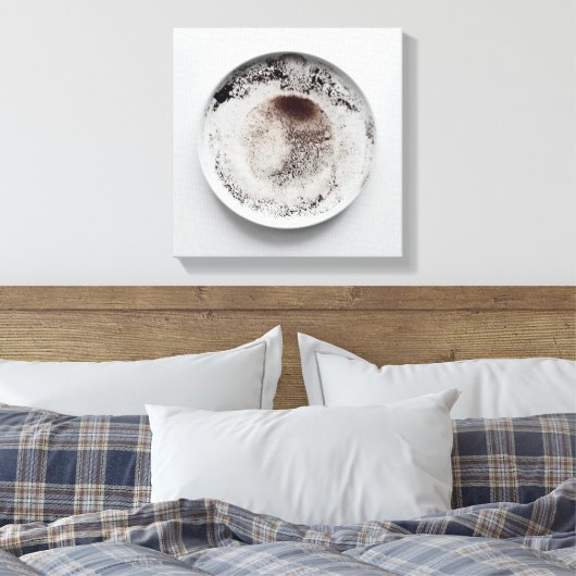 Monochrome Kaffeetextur abstrakt Art 17 Leinwanddruck (Insitu (Schlafzimmer))