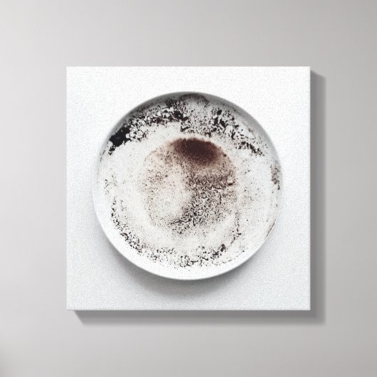 Monochrome Kaffeetextur abstrakt Art 17 Leinwanddruck (Vorderseite)