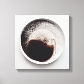Monochrome Kaffeetextur abstrakt Art 18 Leinwanddruck (Vorderseite)