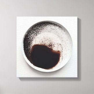 Monochrome Kaffeetextur abstrakt Art 18 Leinwanddruck