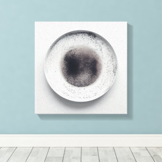 Monochrome Kaffeetextur abstrakt Art. 3 Leinwanddruck (Insitu (Holzboden))