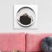 Monochrome Kaffeetextur abstrakt Art 4 Leinwanddruck (Insitu (Wohnzimmer))