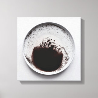 Monochrome Kaffeetextur abstrakt Art 4 Leinwanddruck