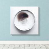 Monochrome Kaffeetextur abstrakt Art 6 Leinwanddruck (Insitu (Holzboden))