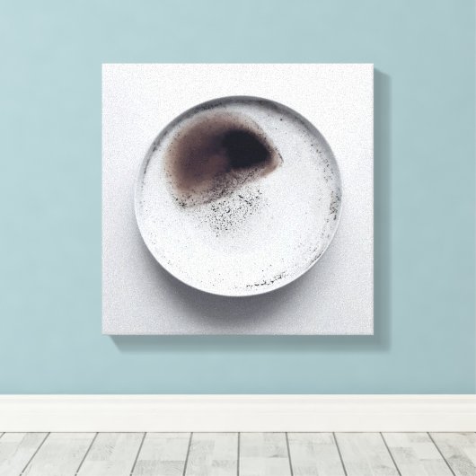 Monochrome Kaffeetextur abstrakt Art 6 Leinwanddruck (Insitu (Holzboden))