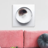 Monochrome Kaffeetextur abstrakt Art 6 Leinwanddruck (Insitu (Wohnzimmer))