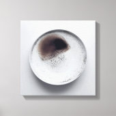 Monochrome Kaffeetextur abstrakt Art 6 Leinwanddruck (Vorderseite)