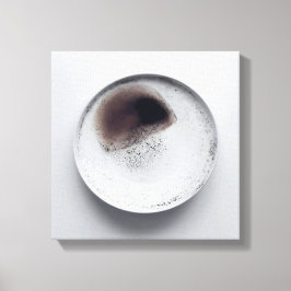 Monochrome Kaffeetextur abstrakt Art 6 Leinwanddruck