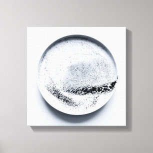 Monochrome Kaffeetextur abstrakte Art 7 Leinwanddruck