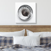 Monochrome Kaffeetextur abstrakte Art 8 Leinwanddruck (Insitu (Schlafzimmer))