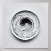 Monochrome Kaffeetextur abstrakte Kunst 20 Poster (Vorne)