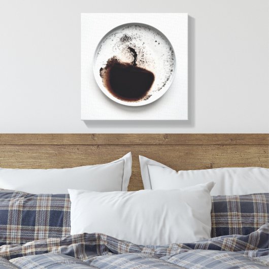 Monochrome Kaffeetextur abstrakte Kunst 9 Leinwanddruck (Insitu (Schlafzimmer))