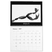 Monochrome Kakteen 2025 Kalender (Feb 2027)