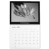 Monochrome Kakteen 2025 Kalender (Jan 2027)