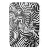 Monochrome Kaleidoskop Badematte (Vorderseite Vertikal)