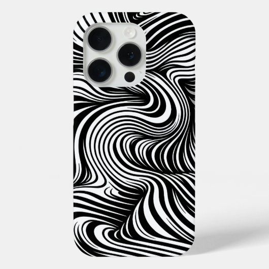 Monochrome Kaleidoskop Case-Mate iPhone Hülle (Rückseite)
