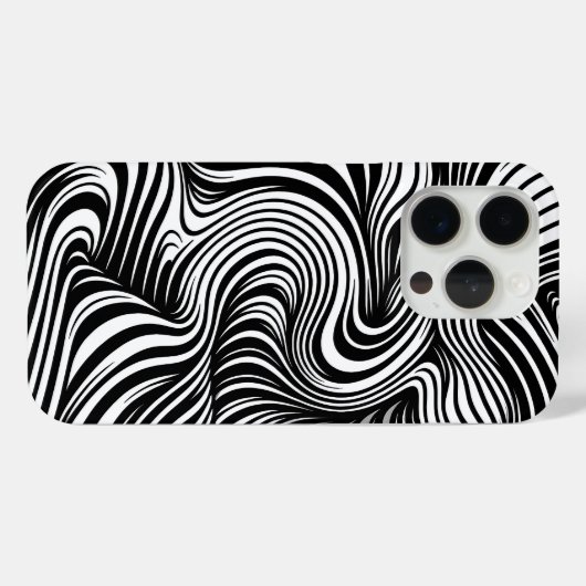 Monochrome Kaleidoskop Case-Mate iPhone Hülle (Rückseite (Horizontal))