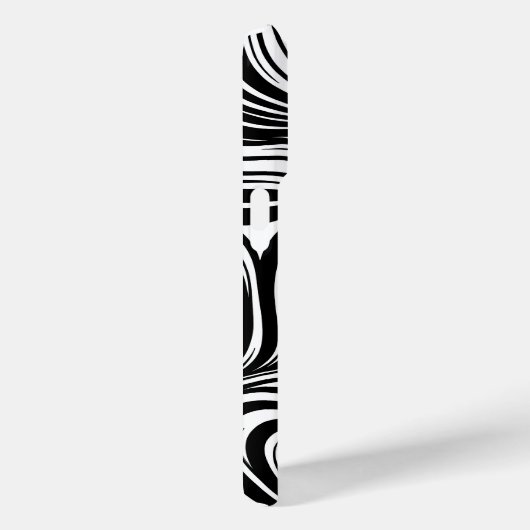 Monochrome Kaleidoskop Case-Mate iPhone Hülle (Rückseite / Rechts)