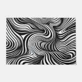 Monochrome Kaleidoskop Fußmatte (Vorderseite)