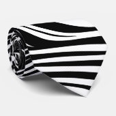Monochrome Kaleidoskop Krawatte (Gerollt)