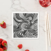 Monochrome Kaleidoskop Serviette (Beispiel)