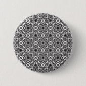 Monochrome keltische Knotmuster Button (Vorderseite)