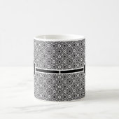Monochrome keltische Knotmuster Kaffeetasse (Mittel)