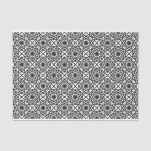 Monochrome keltische Knotmuster Seidenpapier