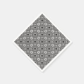 Monochrome keltische Knotmuster Serviette (Ecke)