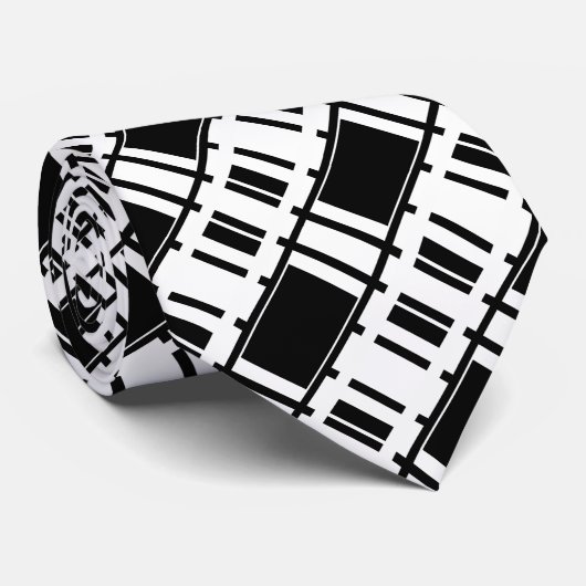 Monochrome Kommando Krawatte (Gerollt)