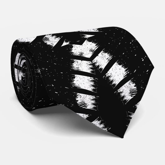 Monochrome Kunst Grunge Design Statement Schlips Krawatte (Gerollt)