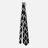 Monochrome Kunst Grunge Design Statement Schlips Krawatte (Rückseite)
