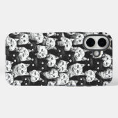 Monochrome künstlerische Katze Case-Mate iPhone Hülle (Rückseite (Horizontal))