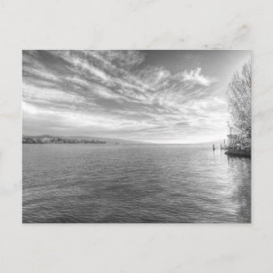 Monochrome Lake Zürich Postkarte
