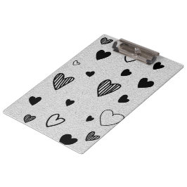monochrome Liebe Klemmbrett