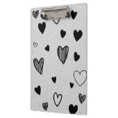 monochrome Liebe Klemmbrett (Links)