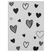 monochrome Liebe Klemmbrett (Rückseite)