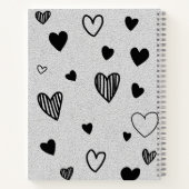 monochrome Liebe Notizblock (Rückseite)