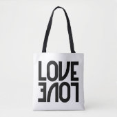 Monochrome Liebe Tasche (Vorderseite)