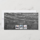 Monochrome Lighten Up Weihnachten 3-Foto-Karte (Rückseite)